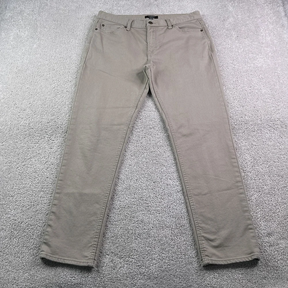 Banana Republic Pants Mens 33x30 Tan Travel Slim Fit Washwell Chino Commuter